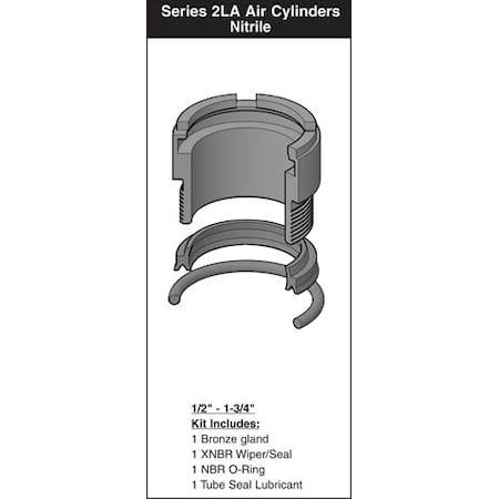 Atlas - After Market Parts Hydraulic Cylinder Repair Kit- 5/8 Rod Gland Kits RG02MA0061